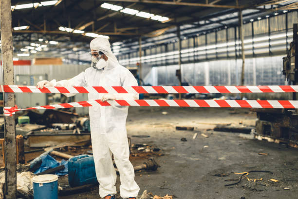 Professional Biohazard technician working in Great Falls, VA